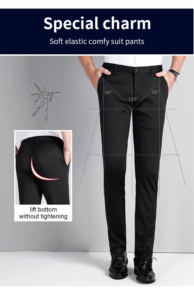 Men‘s Ice Silk Suit Pants