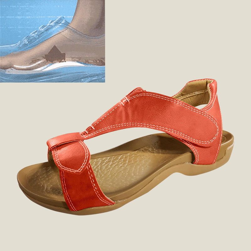 Women's Arch Support Flat Sandals - Free Shipping