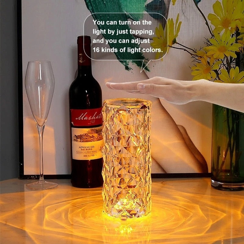 crystal table lamp roseo2kcw