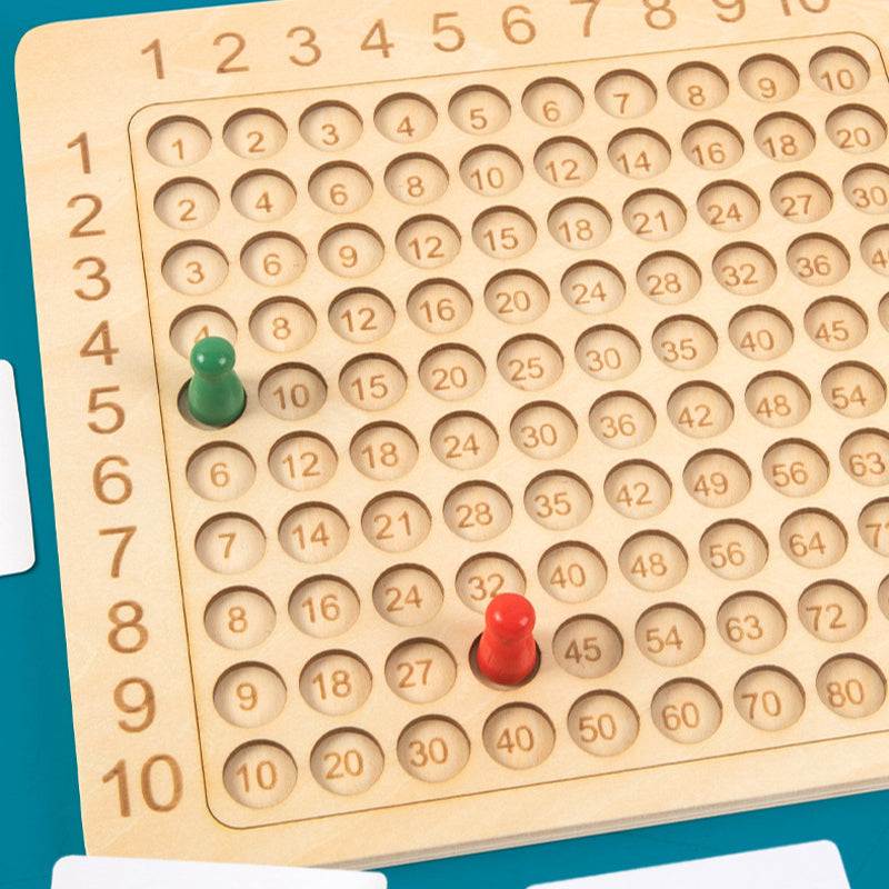 wooden montessori multiplication board gamem36cq