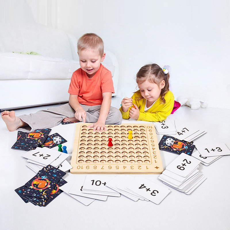 wooden montessori multiplication board gamemmjmo