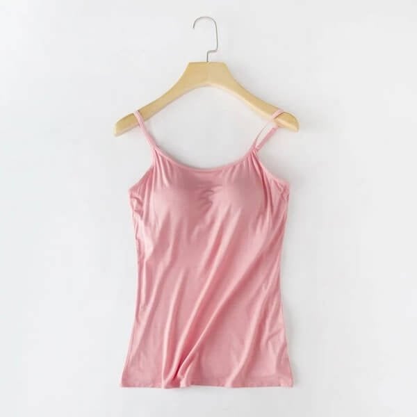 tank with builtin bra with adjustable