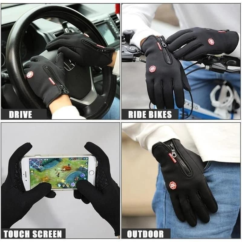2022 unisex thermal winter gloves touchscreen warm cycling driving motorcycletz1ie