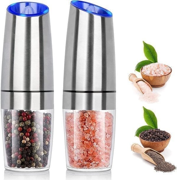automatic electric gravity induction salt and pepper grinderaamaw